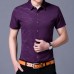 Mens Personality Printing Turn Down Collar Summer Fashion Casual Shirts