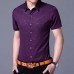 Mens Personality Printing Turn Down Collar Summer Fashion Casual Shirts