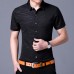 Mens Personality Printing Turn Down Collar Summer Fashion Casual Shirts
