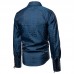 Men Irregular Pattern Lace Cuff Long Sleeve Shirts
