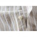 Mens Vintage Cotton Breathable Striped Loose Comfy Long Sleeve Casual Shirts