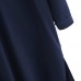 Mens Vintage Hooded Tunic Style Shirts Long Robe Tops