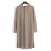 Mens Vintage Hooded Tunic Style Shirts Long Robe Tops