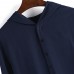 Mens Vintage Hooded Tunic Style Shirts Long Robe Tops