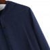 Mens Vintage Hooded Tunic Style Shirts Long Robe Tops