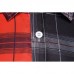 Men Plaid Patchwork Long Sleeve Shirts