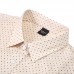 Mens Summer Fashion Dot Printing Short Sleeve Casual Shirts