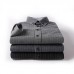 Mens Fashion Striped Long Sleeve Cotton Square Collar Casual Shirts