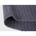 Mens Fashion Striped Long Sleeve Cotton Square Collar Casual Shirts