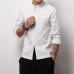 Vintage Chinese Style Linen Knot Buckle Stand Collar Fashion Men Long Sleeve Shirts