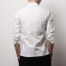 Vintage Chinese Style Linen Knot Buckle Stand Collar Fashion Men Long Sleeve Shirts