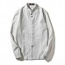 Vintage Chinese Style Linen Knot Buckle Stand Collar Fashion Men Long Sleeve Shirts