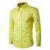 Mens Fashion Printing Design Turn Down Collar Long Sleeve Casual Shirts