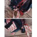 Women Floral Print Elastic Waist Casual Pockets Pants