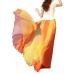 Bohemian Chiffon Contrast Color Patchwork Elastic Waist Pleated Maxi Skirts For Women