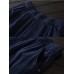 Women Wide Leg Elastic Waist Patchwork Loose Cotton Pants Women Wide Leg Elastic Waist Patchwork Loose Cotton Pants