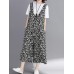 Wide Leg Women Cotton Loose Floral Print Sleeveless Jumpsuit