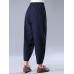 Vintage Women Embroidery High Elastic Waist Pants Vintage Women Embroidery High Elastic Waist Pants