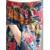 Ethnic Women Floral Print Elastic Waist Pants