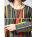 Women Casual Cotton Linen Striped Tops+Pants Set Women Casual Cotton Linen Striped Tops+Pants Set