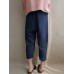 Women Casual Linen Cotton Elastic High Waist Harem Pants Women Casual Linen Cotton Elastic High Waist Harem Pants
