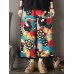Women Floral Print Elastic Waist Thicken Cotton Vintage Pants Women Floral Print Elastic Waist Thicken Cotton Vintage Pants