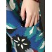 Women Floral Print Elastic Waist Thicken Cotton Vintage Pants Women Floral Print Elastic Waist Thicken Cotton Vintage Pants