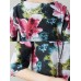 Women Casual Floral Print T-shirt Wide Leg Pants Two Pieces Set Women Casual Floral Print T-shirt Wide Leg Pants Two Pieces Set