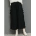 Vintage Women Elastic Waist Jacquard Wide Leg Pants Vintage Women Elastic Waist Jacquard Wide Leg Pants