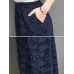 Vintage Women Elastic Waist Jacquard Wide Leg Pants Vintage Women Elastic Waist Jacquard Wide Leg Pants