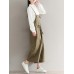 Vintage Women Loose Cototn Linen Elastic Waist Wide Leg Jumpsuit Vintage Women Loose Cototn Linen Elastic Waist Wide Leg Jumpsuit