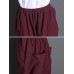 Women Casual Solid Color Elastic Waist Pants With Pocket Women Casual Solid Color Elastic Waist Pants With Pocket
