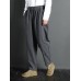 Women Casual Solid Color Elastic Waist Pants With Pocket Women Casual Solid Color Elastic Waist Pants With Pocket