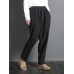 Women Casual Solid Color Elastic Waist Pants With Pocket Women Casual Solid Color Elastic Waist Pants With Pocket