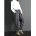 Women Casual Solid Color Elastic Waist Pants With Pocket Women Casual Solid Color Elastic Waist Pants With Pocket