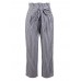 Women High Drawstring Waist Stripe Casual Slim Pants