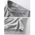Women Solid Color Irregular Hem Elastic Waist Skirts
