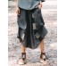 Women Elastic Waist Cotton Linen Irregular Patchwork Pants Women Elastic Waist Cotton Linen Irregular Patchwork Pants