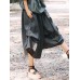 Women Elastic Waist Cotton Linen Irregular Patchwork Pants Women Elastic Waist Cotton Linen Irregular Patchwork Pants