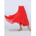 Women Solid Color Layer Irregular Hem Elastic Waist Skirts Women Solid Color Layer Irregular Hem Elastic Waist Skirts