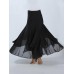 Women Solid Color Layer Irregular Hem Elastic Waist Skirts Women Solid Color Layer Irregular Hem Elastic Waist Skirts