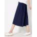 Wide Leg Women Pure Color Cotton Linen Elastic Waist Pants Wide Leg Women Pure Color Cotton Linen Elastic Waist Pants
