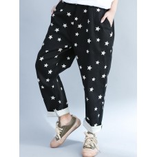 Women Printed Loose High Waist Harem Pants