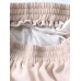 Women Polka Dot Print Elastic Waist Big Swing Hem Chiffon Maxi Skirts
