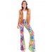 Vintage Women Disco Hippie Halloween Carnival Costume Vintage Women Disco Hippie Halloween Carnival Costume