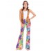 Vintage Women Disco Hippie Halloween Carnival Costume Vintage Women Disco Hippie Halloween Carnival Costume