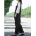 Women Sleeveless Adjustable Strap V-neck Side Pockets Pure Color Jumpsuit