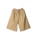 Women Casual Pure Color Cotton Wide Leg Trousers Pants