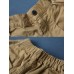 Women Casual Pure Color Cotton Wide Leg Trousers Pants