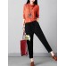 Stylish Women Drawstring Waist Solid Harem Pants